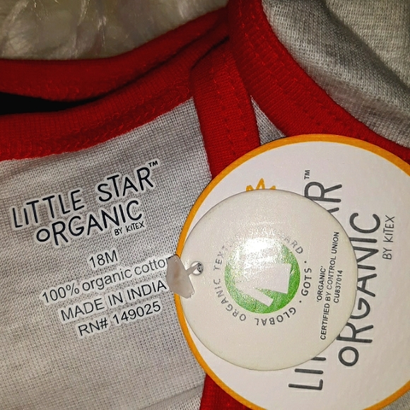NWT Little Star Organic Super soft 5 pack Bodysuits *18mo* - Picture 14 of 14